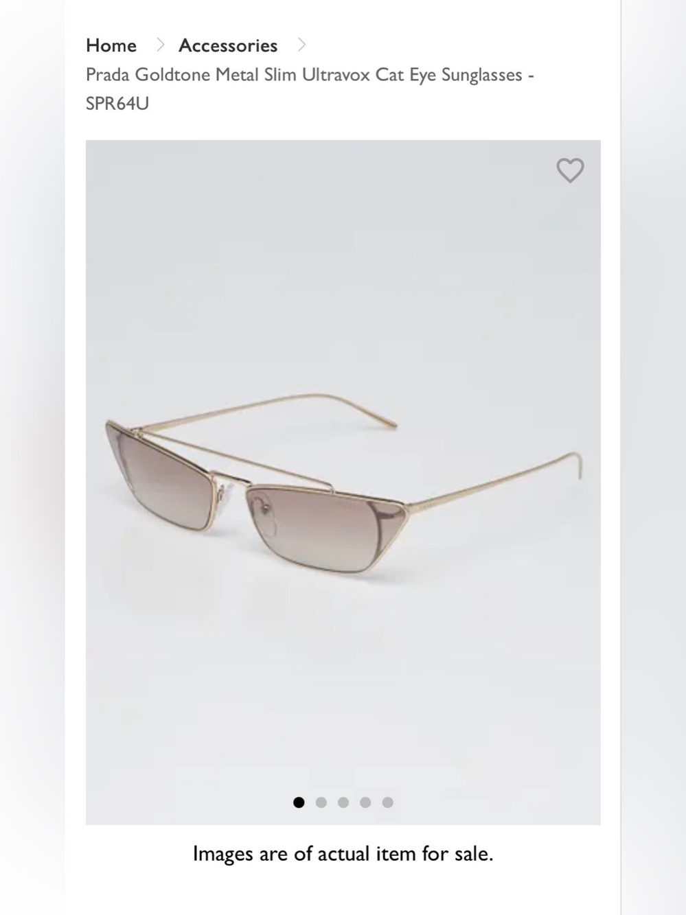 Prada Ultravox Cat Eye Sunglasses